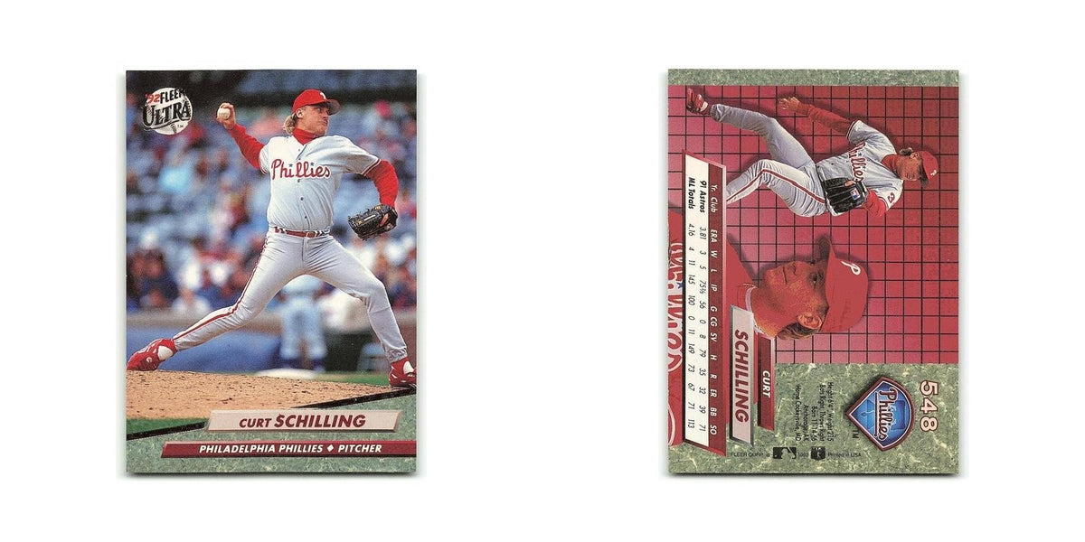 Curt Schilling 1992 Fleer Ultra #548 Philadelphia Phillies Baseball Card NM