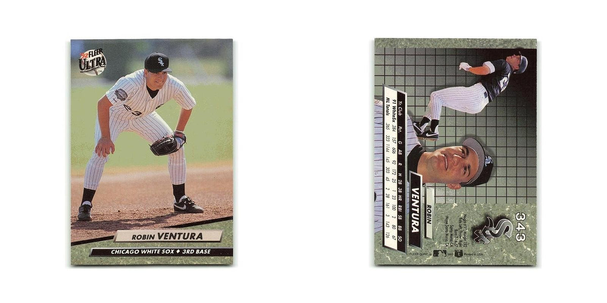 Robin Ventura 1992 Fleer Ultra #343 Chicago White Sox Baseball Card NM