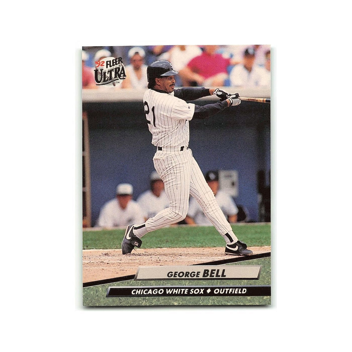 George Bell 1992 Fleer Ultra #332 Chicago White Sox Baseball Card NM