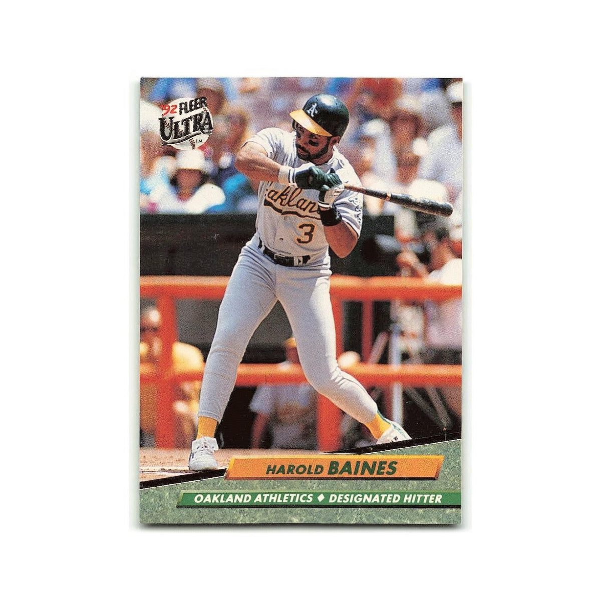 Harold Baines 1992 Fleer Ultra #109 Oakland Athletics Baseball Card NM