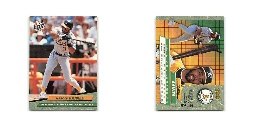 Harold Baines 1992 Fleer Ultra #109 Oakland Athletics Baseball Card NM