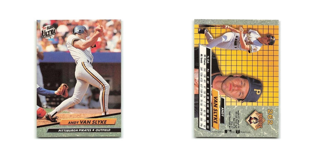 Andy Van Slyke 1992 Fleer Ultra #262 Pittsburgh Pirates Baseball Card NM