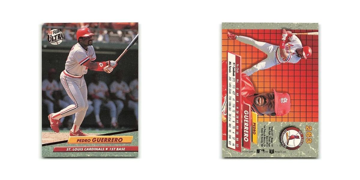 Pedro Guerrero 1992 Fleer Ultra #263 St. Louis Cardinals Baseball Card NM