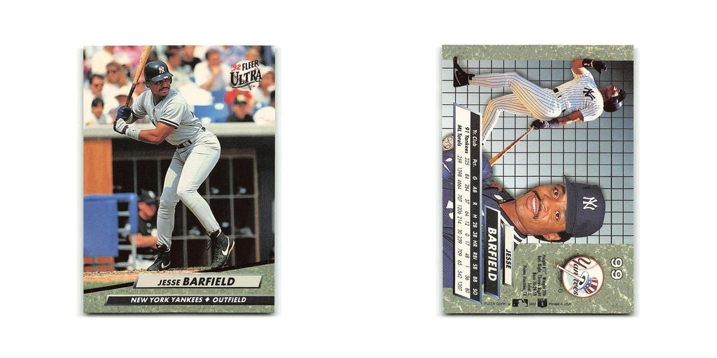Jesse Barfield 1992 Fleer Ultra #99 New York Yankees Baseball Card NM