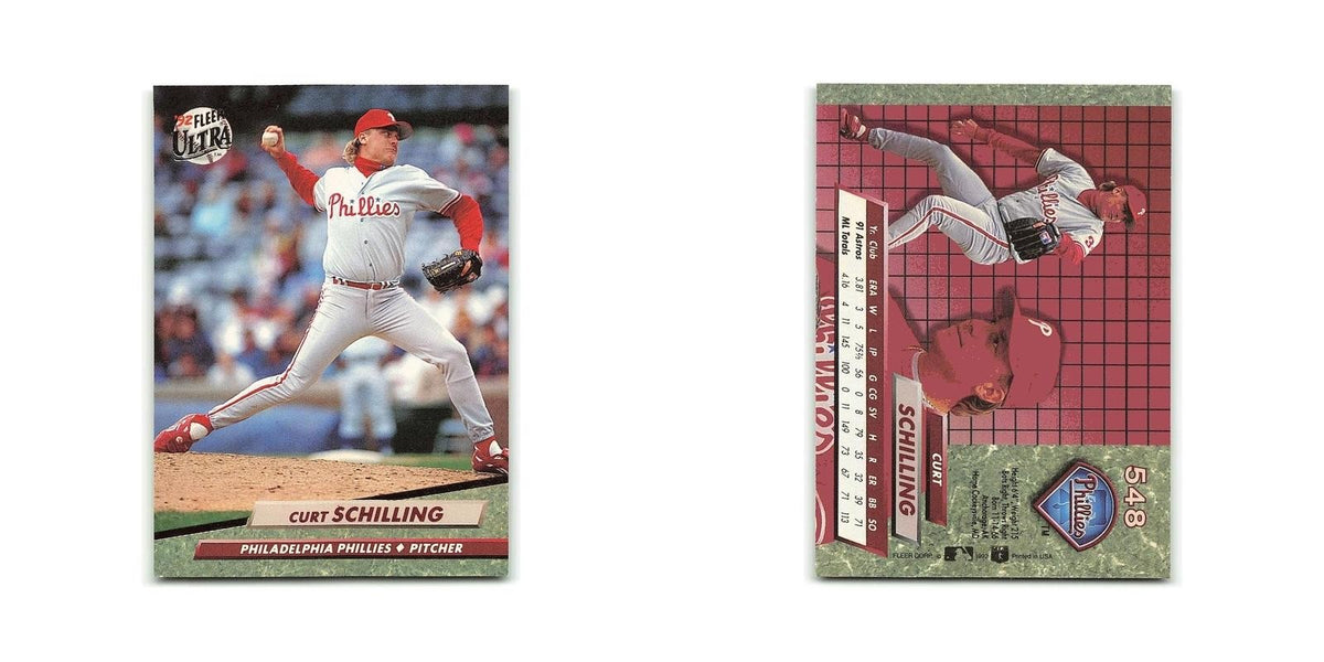 Curt Schilling 1992 Fleer Ultra #548 Philadelphia Phillies Baseball Card NM
