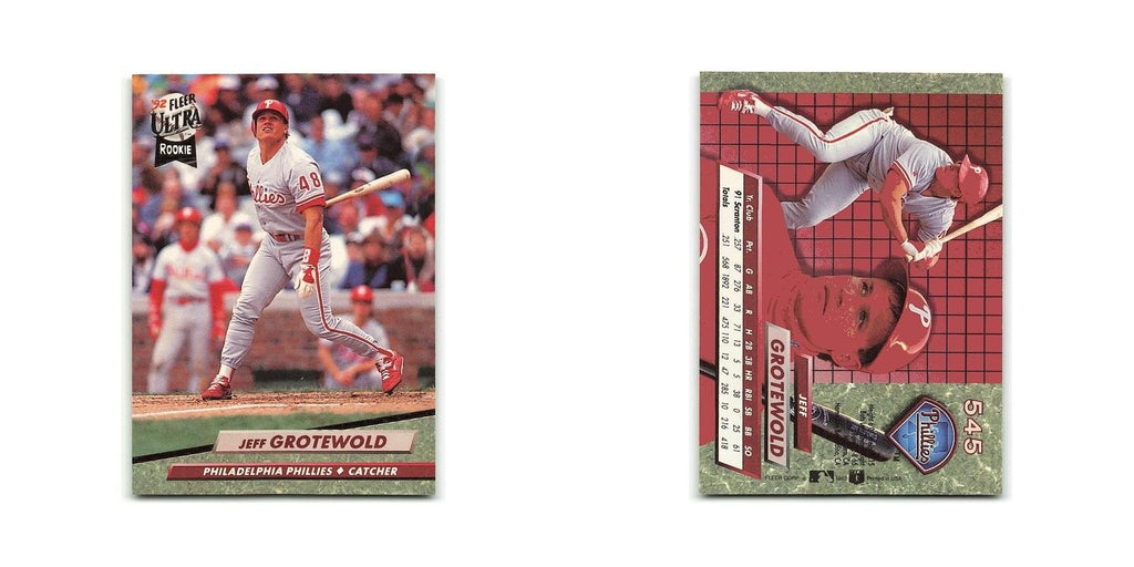 Jeff Grotewold Rookie 1992 Fleer Ultra #545 Philadelphia Phillies NM