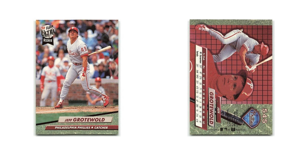 Jeff Grotewold Rookie 1992 Fleer Ultra #545 Philadelphia Phillies NM