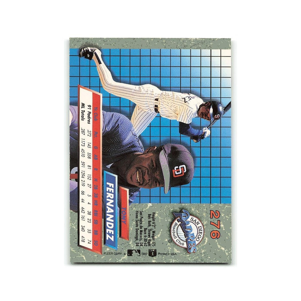 Tony Fernandez 1992 Fleer Ultra #276 San Diego Padres Baseball Card NM