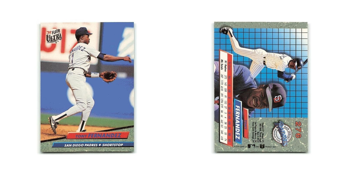 Tony Fernandez 1992 Fleer Ultra #276 San Diego Padres Baseball Card NM
