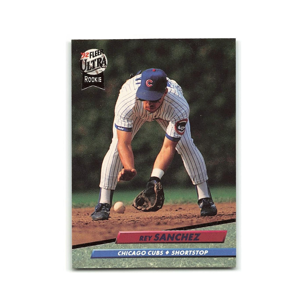 Rey Sanchez Rookie 1992 Fleer Ultra #180 Chicago Cubs Baseball Card NM