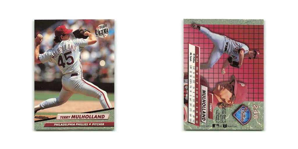 Terry Mulholland 1992 Fleer Ultra #248 Philadelphia Phillies Baseball Card NM