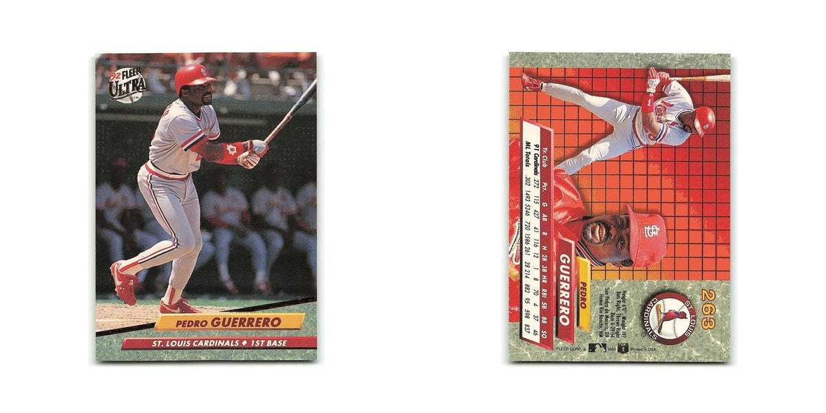 Pedro Guerrero 1992 Fleer Ultra #263 St. Louis Cardinals Baseball Card NM