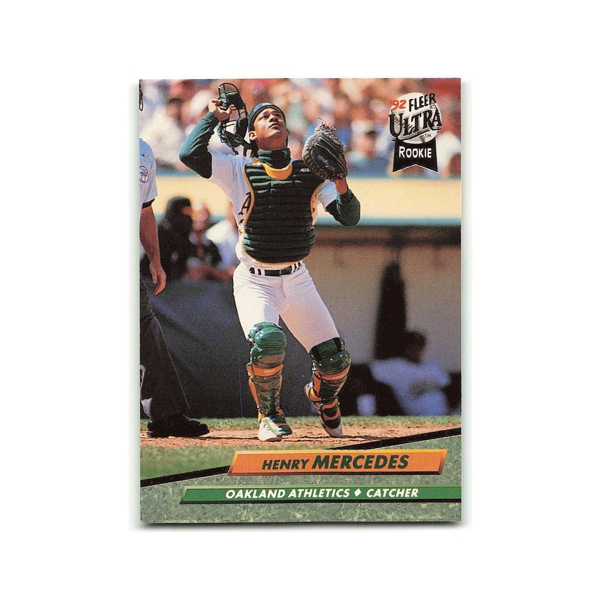 Henry Mercedes Rookie 1992 Fleer Ultra #424 Oakland Athletics Baseball Card NM