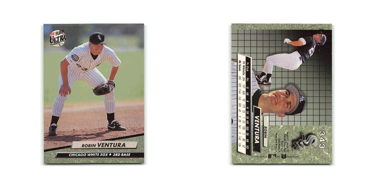 Robin Ventura 1992 Fleer Ultra #343 Chicago White Sox Baseball Card NM