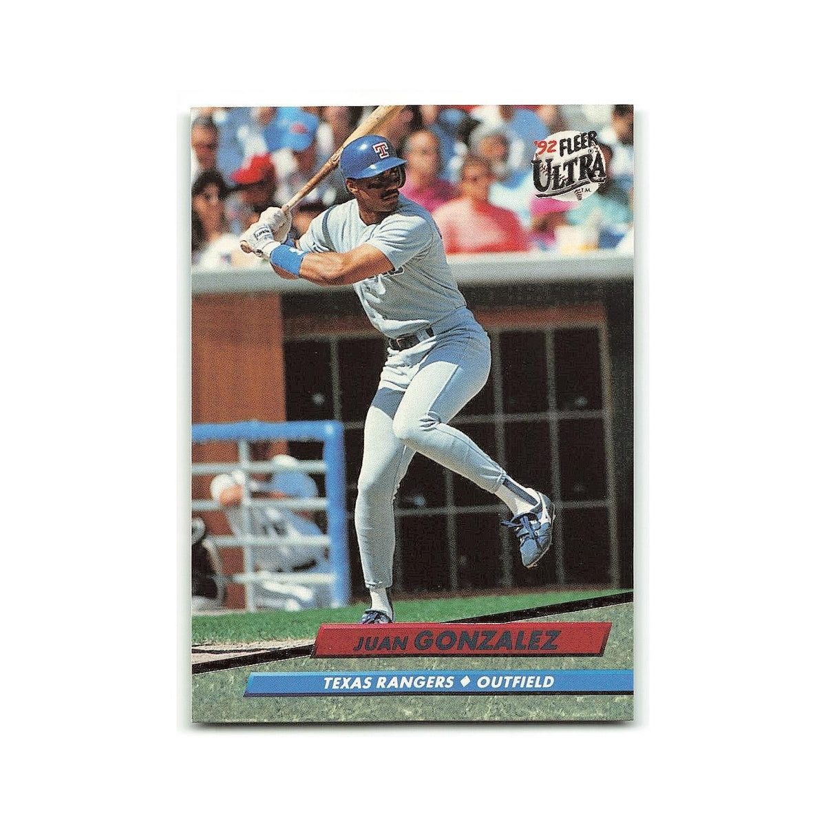 Juan Gonzalez 1992 Fleer Ultra #132 Texas Rangers Baseball Card NM