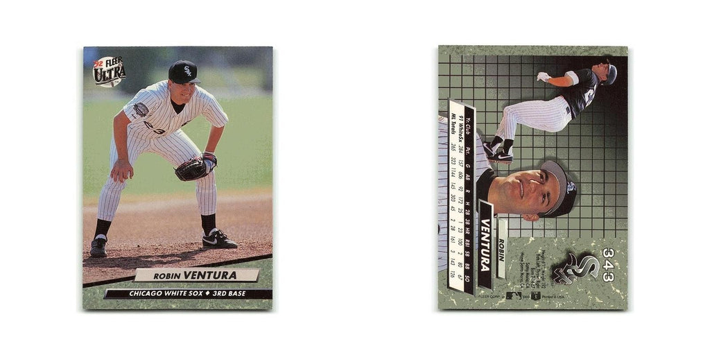 Robin Ventura 1992 Fleer Ultra #343 Chicago White Sox Baseball Card NM