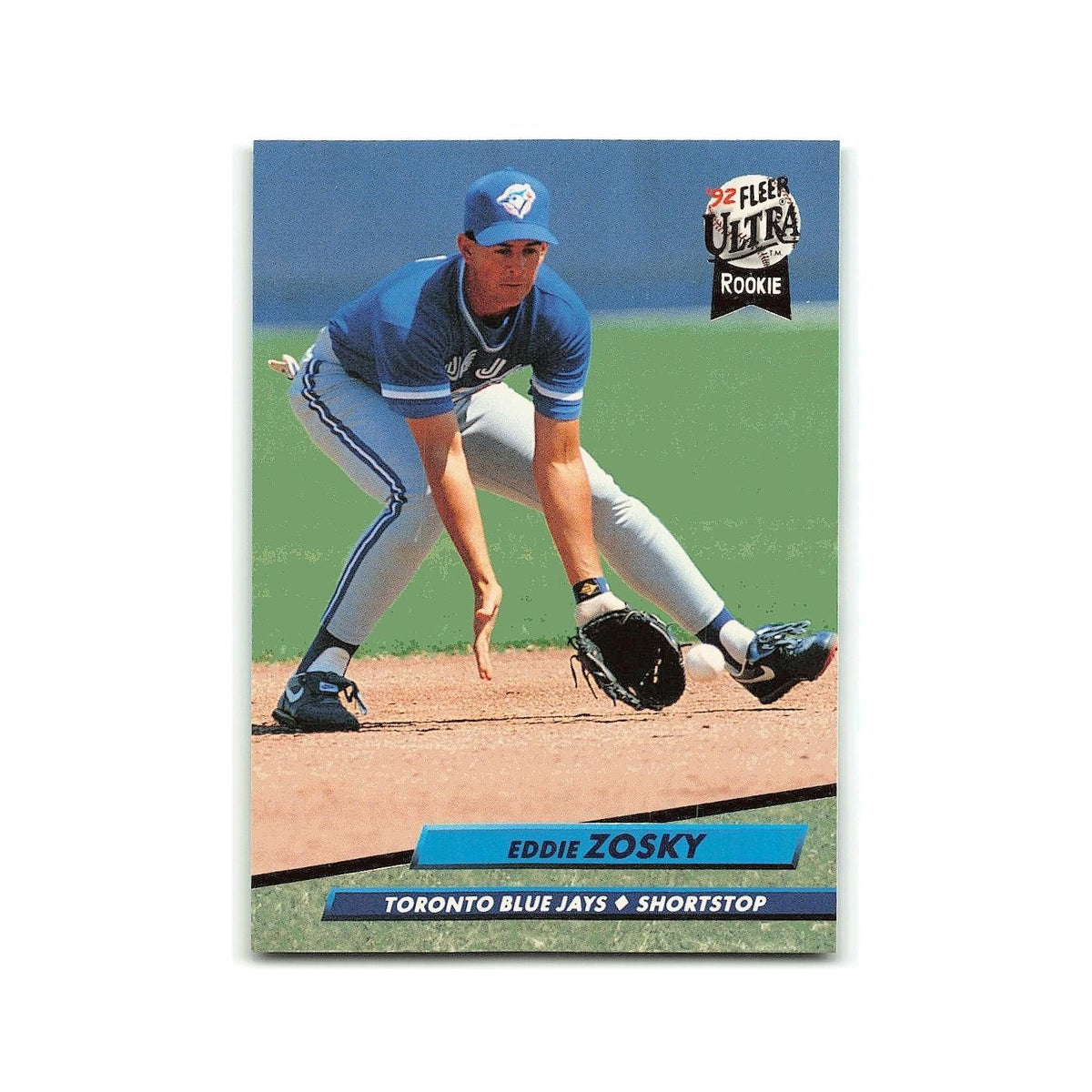 Eddie Zosky Rookie 1992 Fleer Ultra #156 Toronto Blue Jays Baseball Card NM