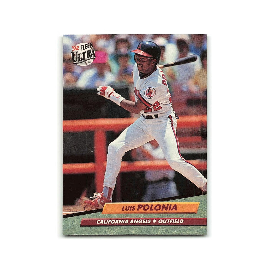 Luis Polonia 1992 Fleer Ultra #29 California Angels Baseball Card NM