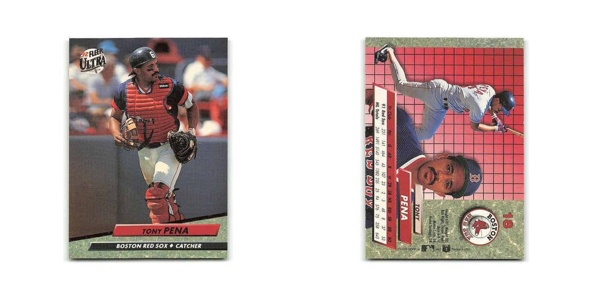 Tony Pena 1992 Fleer Ultra #18 Boston Red Sox Baseball Card NM