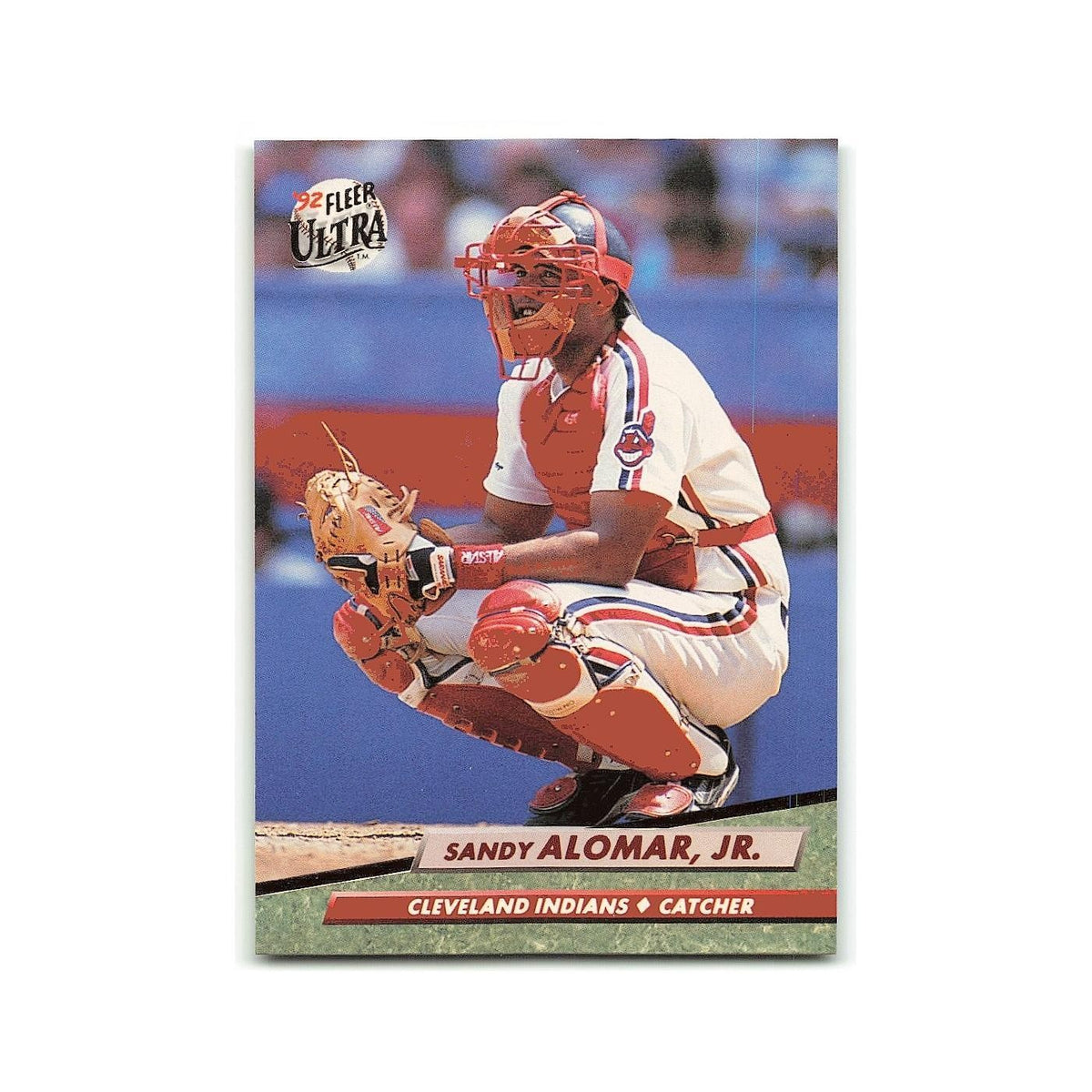 Sandy Alomar Jr. 1992 Fleer Ultra #45 Cleveland Indians Baseball Card NM