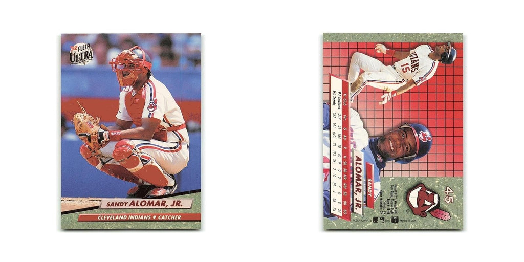 Sandy Alomar Jr. 1992 Fleer Ultra #45 Cleveland Indians Baseball Card NM