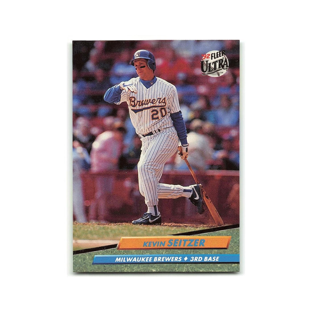 Kevin Seitzer 1992 Fleer Ultra #389 Milwaukee Brewers Baseball Card NM