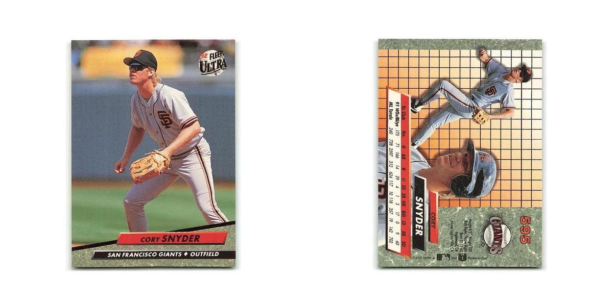 Cory Snyder 1992 Fleer Ultra #595 San Francisco Giants Baseball Card NM