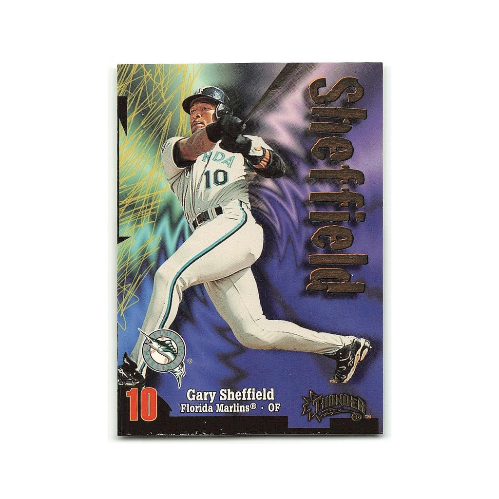 Gary Sheffield 1998 Circa Thunder #9 Florida Marlins Baseball Card NM
