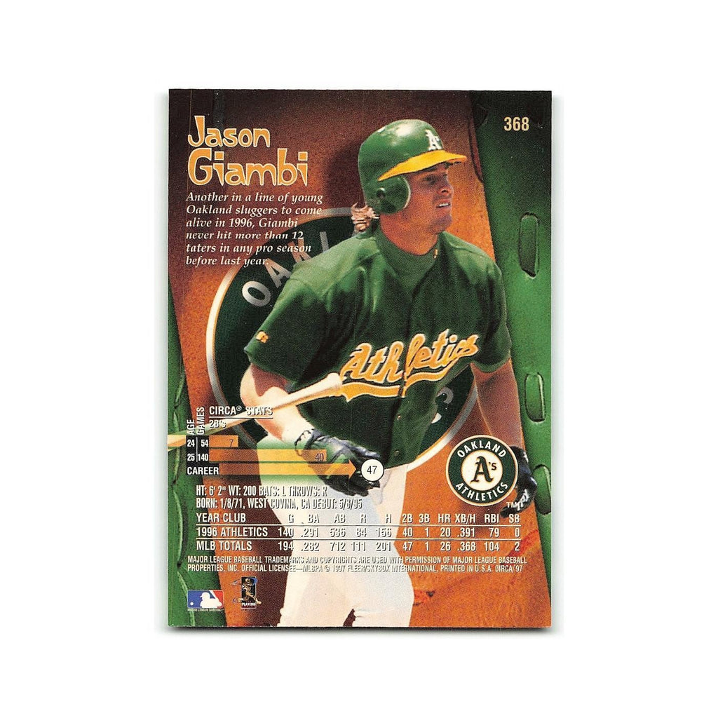 Jason Giambi 1997 Circa #368 Oakland Athletics Baseball Card NM