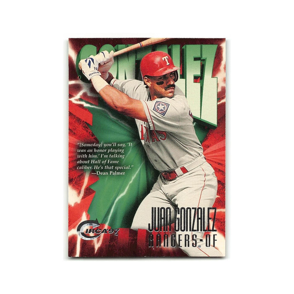 Juan Gonzalez 1997 Circa #373 Texas Rangers Baseball Card NM