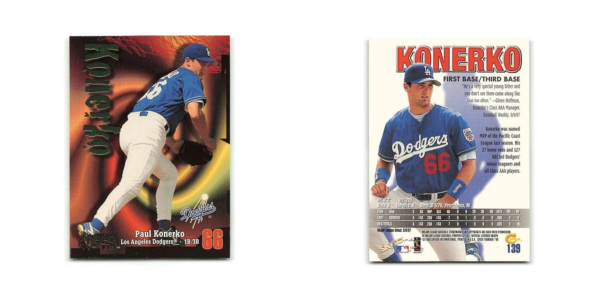 Paul Konerko 1998 Circa Thunder #139 Los Angeles Dodgers Baseball Card NM