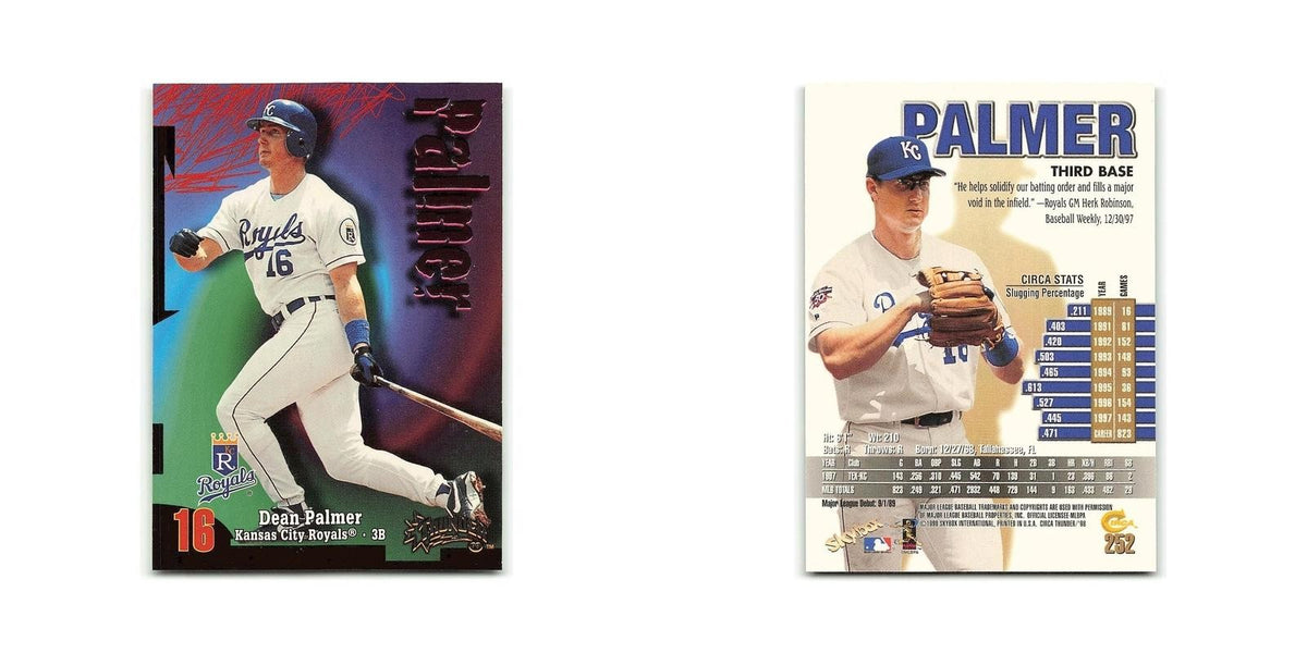 David Palmer 1998 Circa Thunder #252 Kansas City Royals Baseball Card NM
