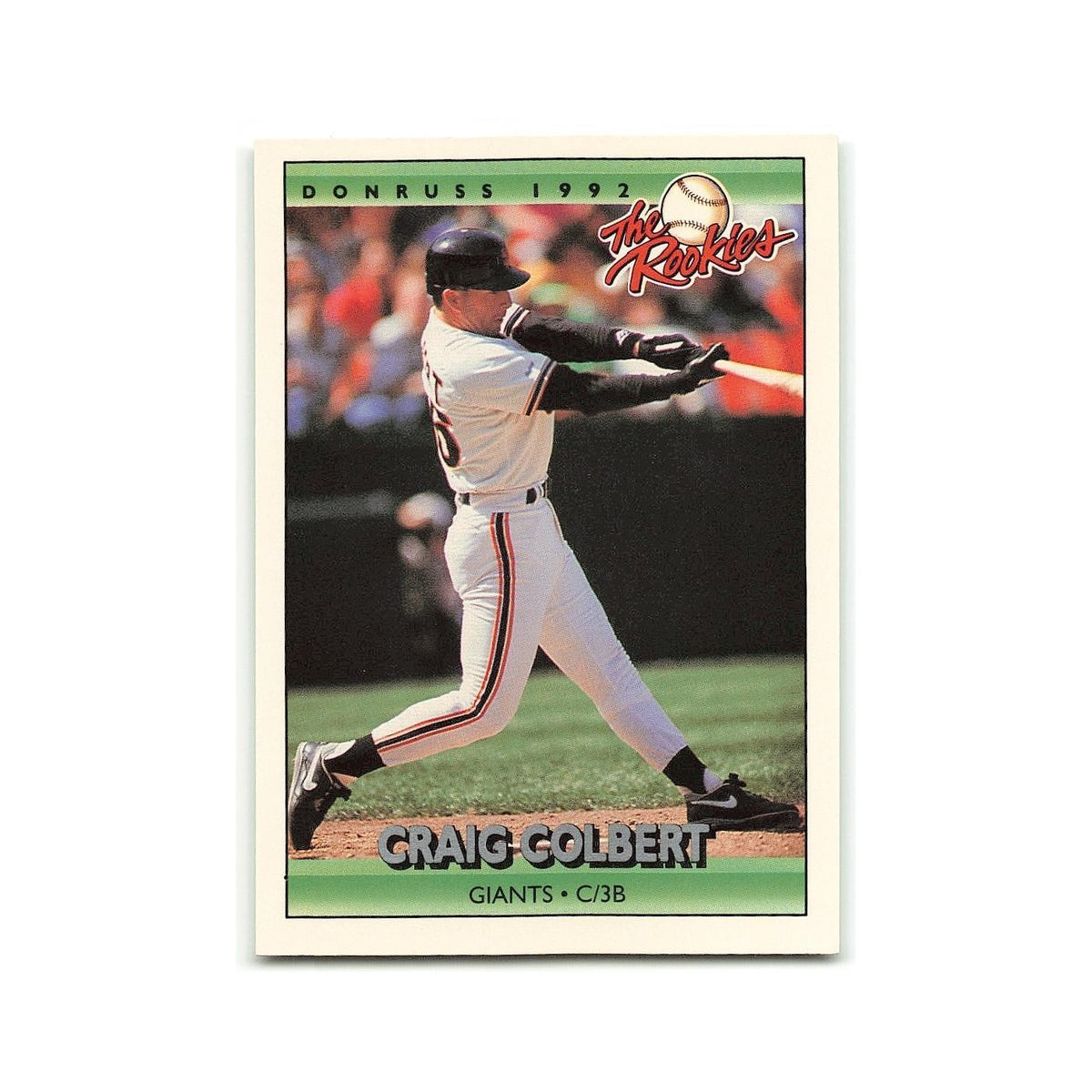 Craig Colbert Rookie 1992 Donruss The Rookies #26 San Francisco Giants NM