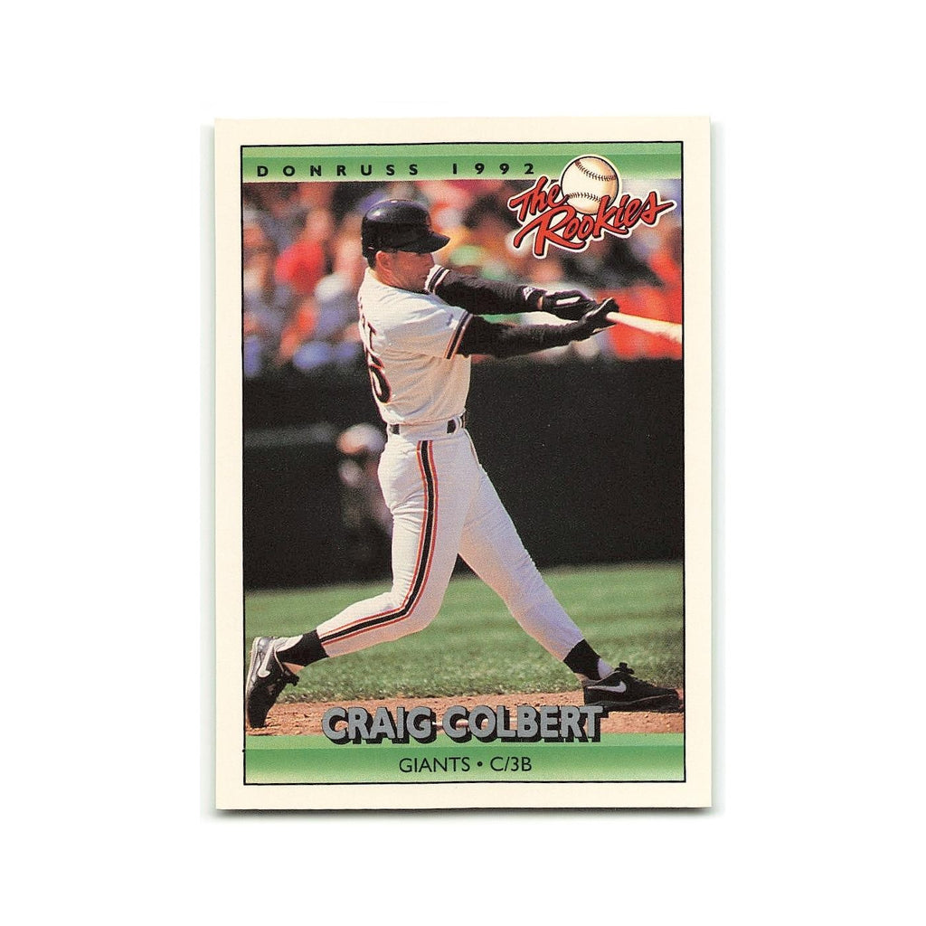 Craig Colbert Rookie 1992 Donruss The Rookies #26 San Francisco Giants NM