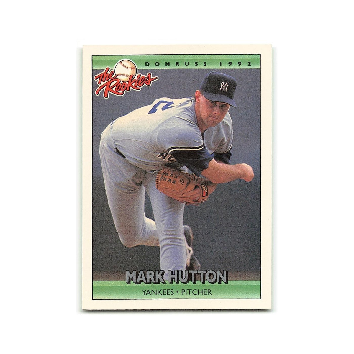 Mark Hutton Rookie 1992 Donruss The Rookies #58 New York Yankees NM