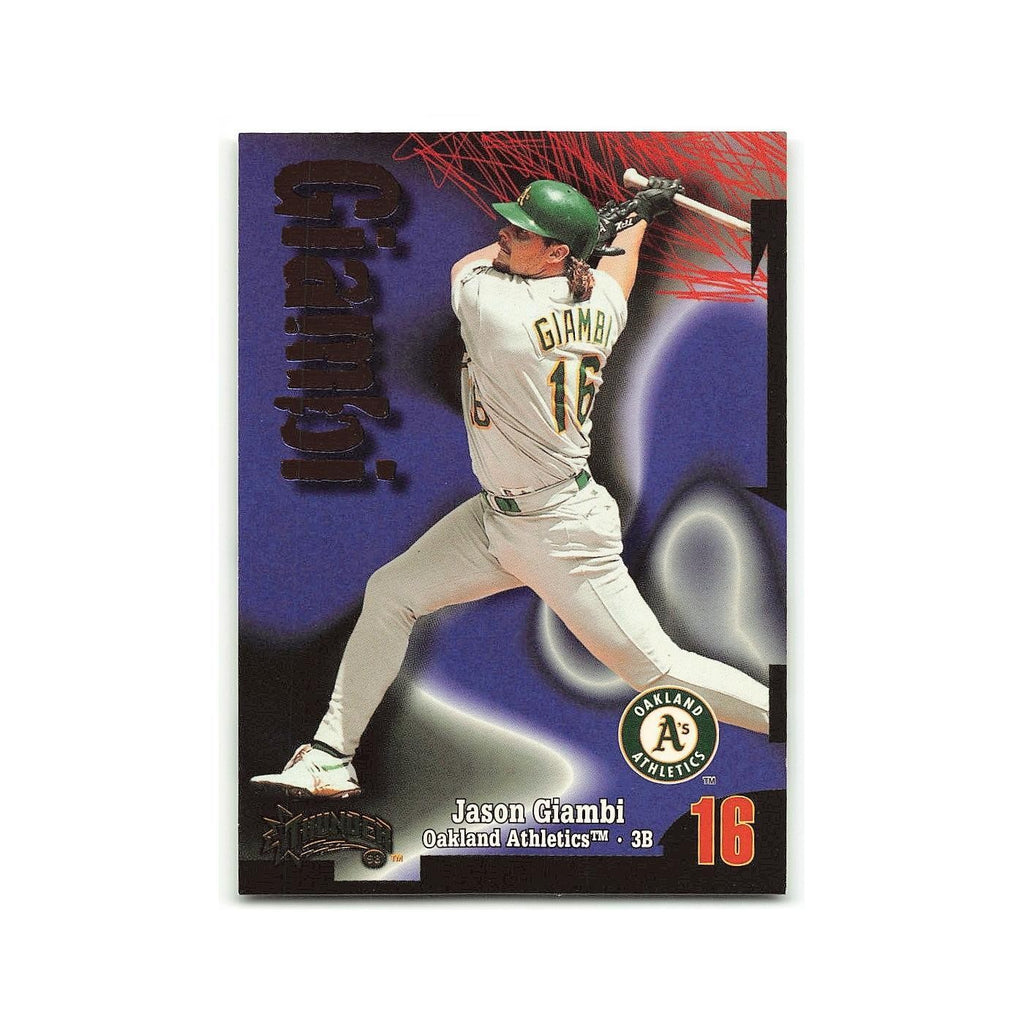 Jason Giambi 1998 Circa Thunder #157 Oakland Athletics Baseball Card NM