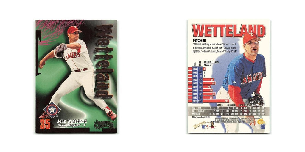 John Wetteland 1998 Circa Thunder #98 Texas Rangers Baseball Card NM