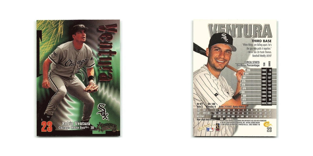 Robin Ventura 1998 Circa Thunder #23 Chicago White Sox Baseball Card NM