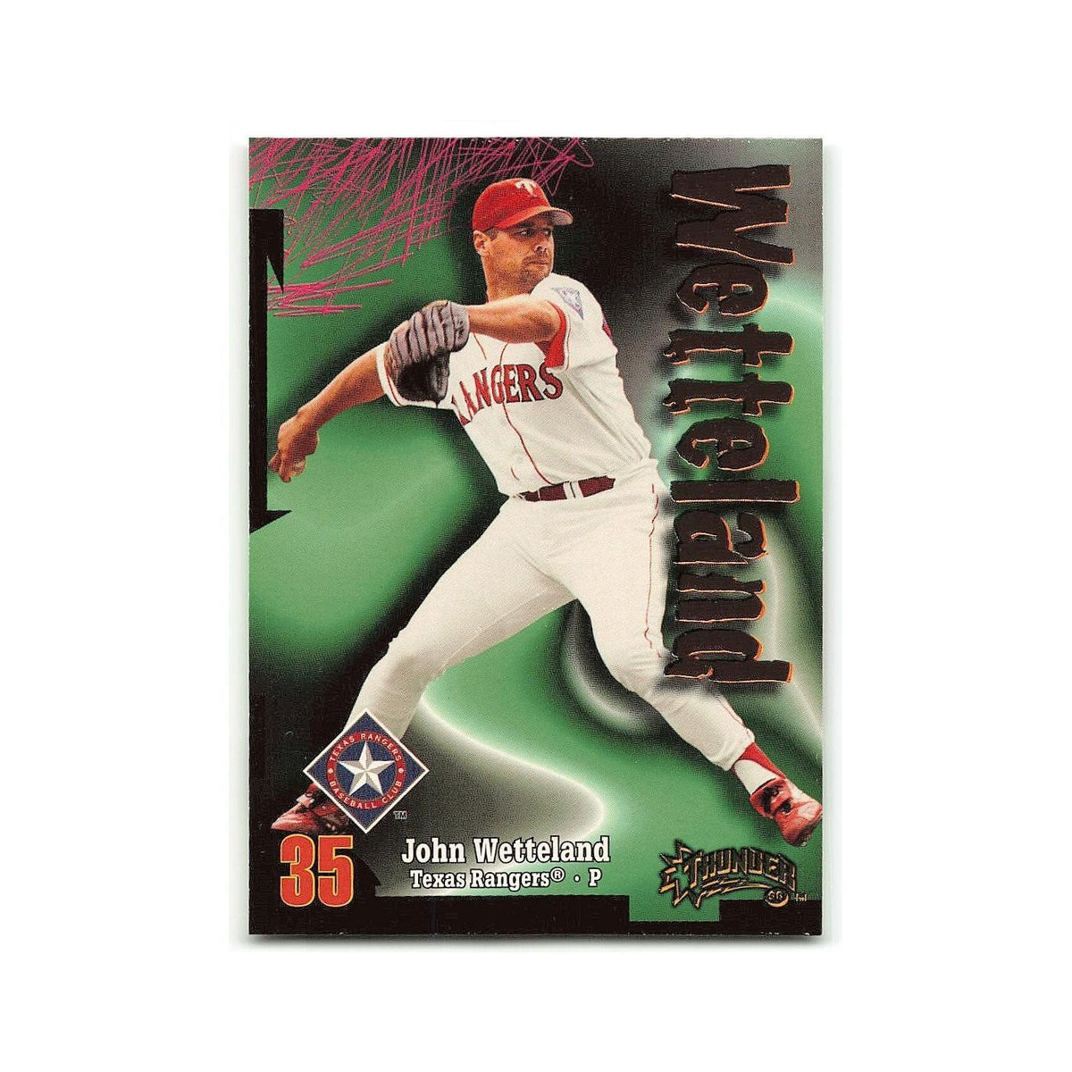 John Wetteland 1998 Circa Thunder #98 Texas Rangers Baseball Card NM