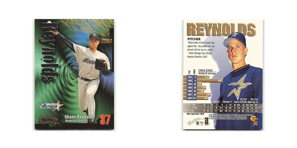 Shane Reynolds 1998 Circa Thunder #96 Houston Astros Baseball Card NM