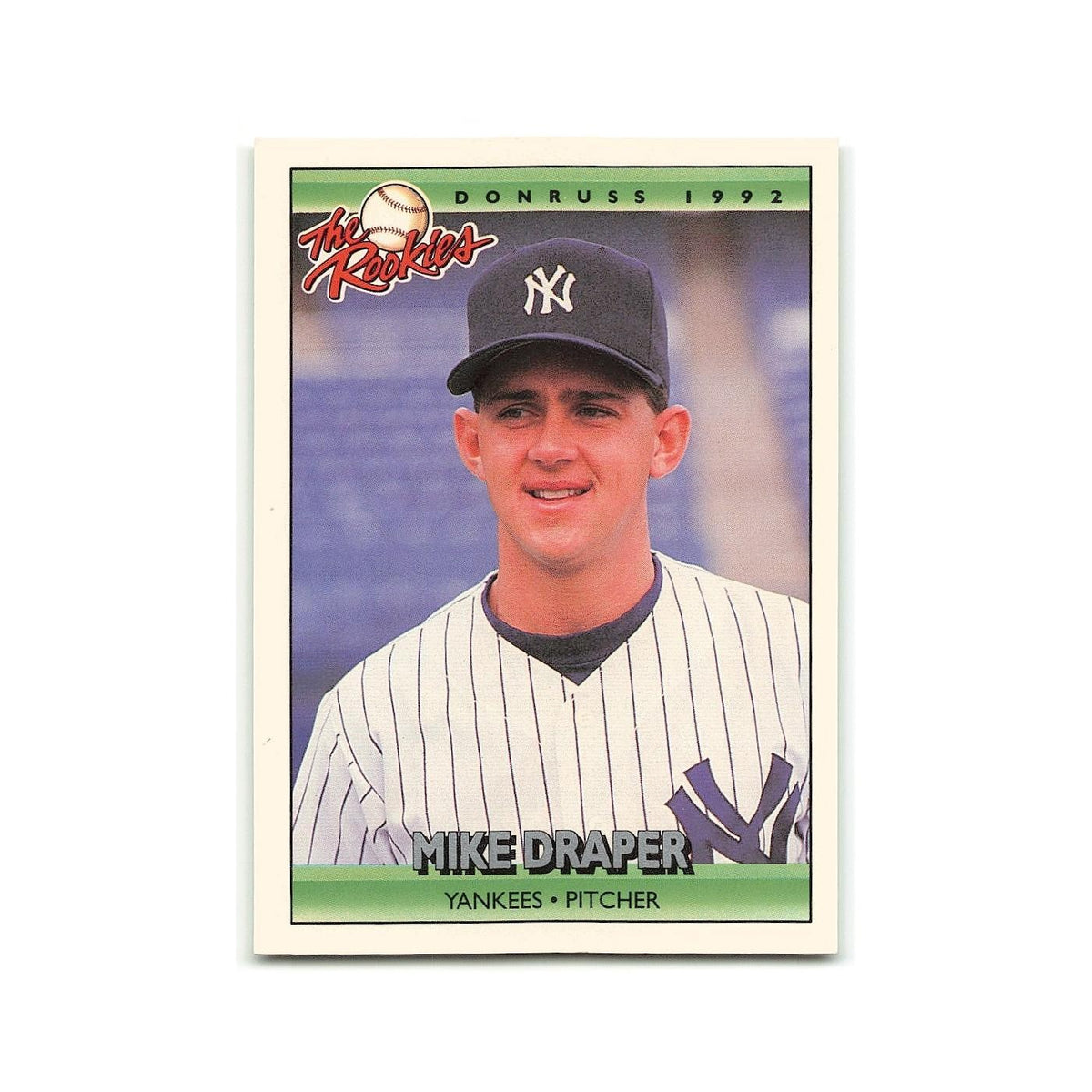 Mike Draper Rookie 1992 Donruss The Rookies #34 New York Yankees NM