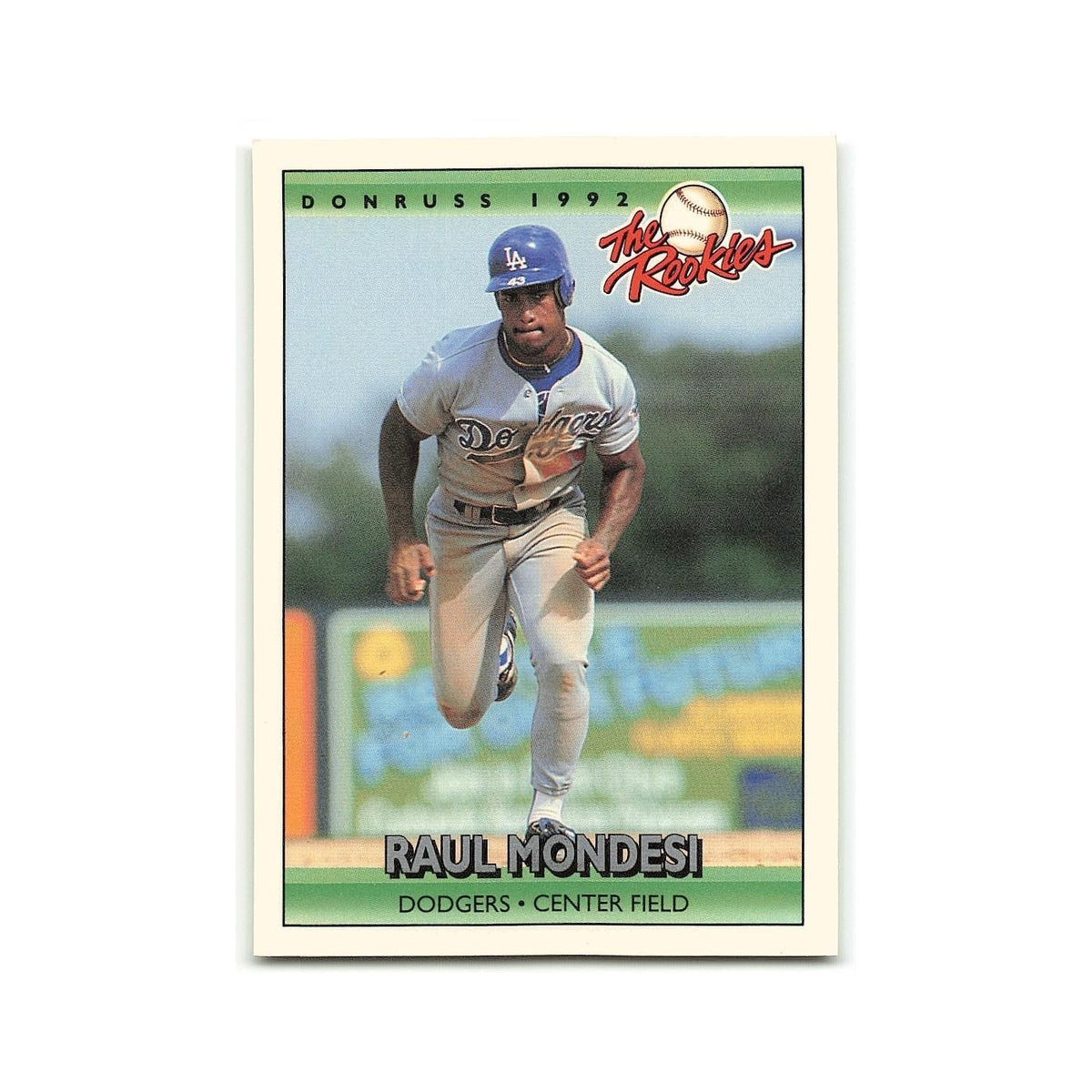 Raul Mondesi Rookie 1992 Donruss The Rookies #83 Los Angeles Dodgers NM