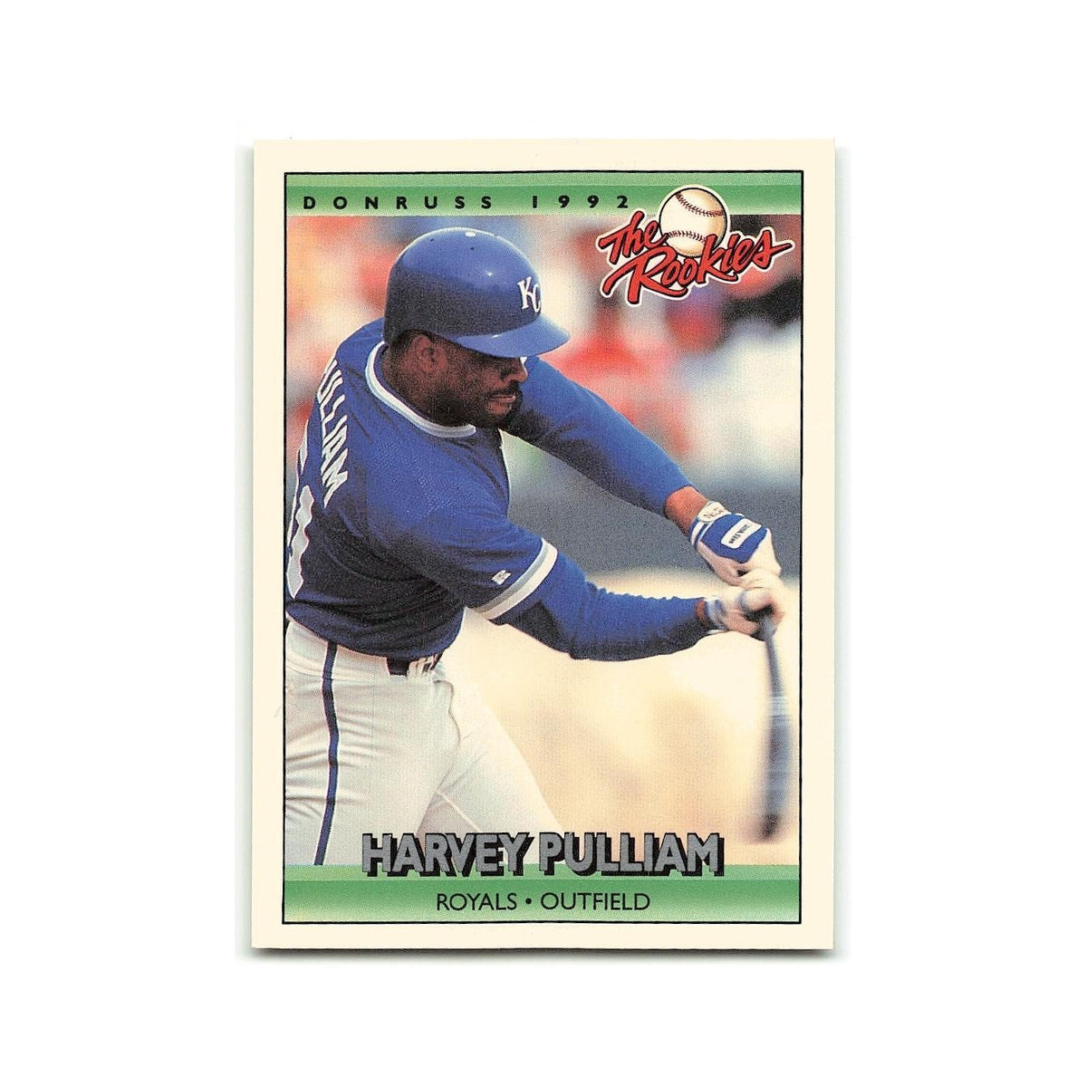 Harvey Pulliam Rookie 1992 Donruss The Rookies #97 Kansas City Royals NM
