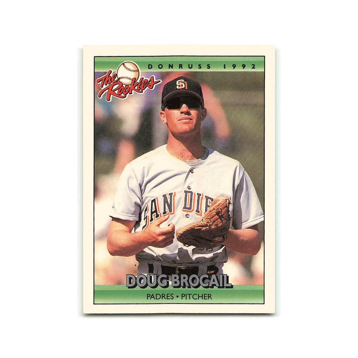 Doug Brocail Rookie 1992 Donruss The Rookies #16 San Diego Padres NM