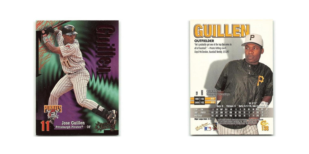Jose Guillen 1998 Circa Thunder #138 Pittsburgh Pirates Baseball Card NM