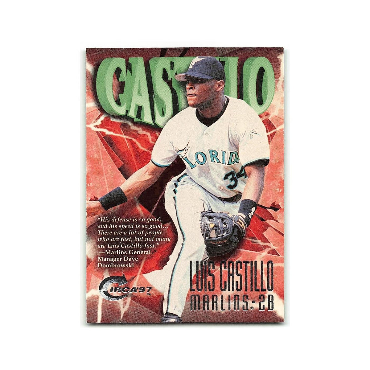 Luis Castillo 1997 Circa #358 Florida Marlins Baseball Card NM