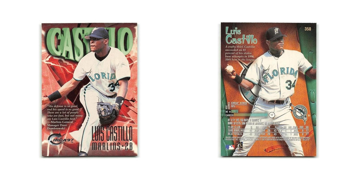 Luis Castillo 1997 Circa #358 Florida Marlins Baseball Card NM