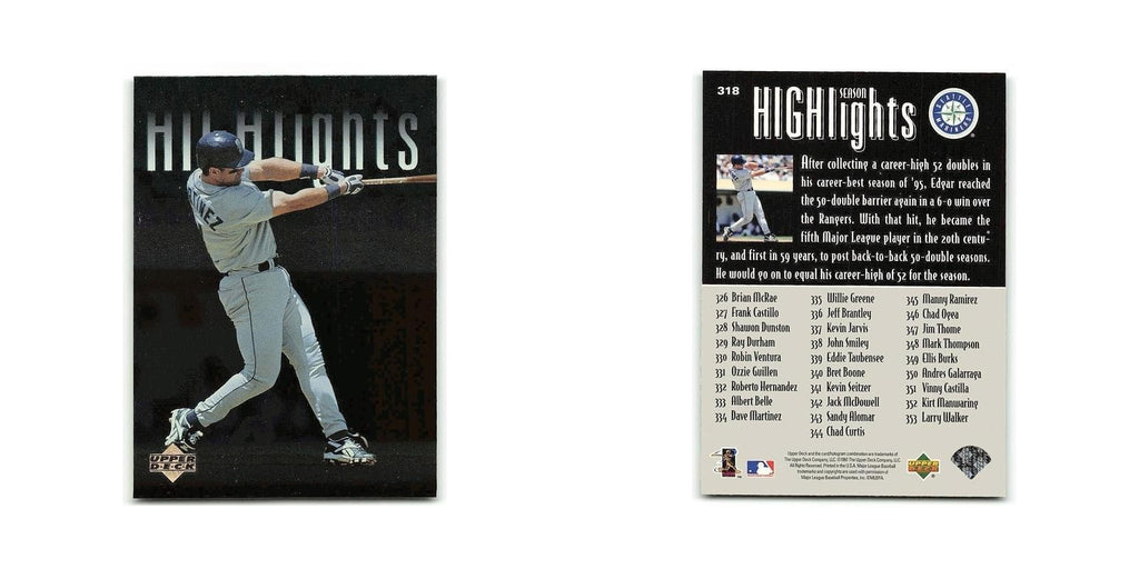Edgar Martinez 1997 Upper Deck #318 Seattle Mariners Baseball Card NM