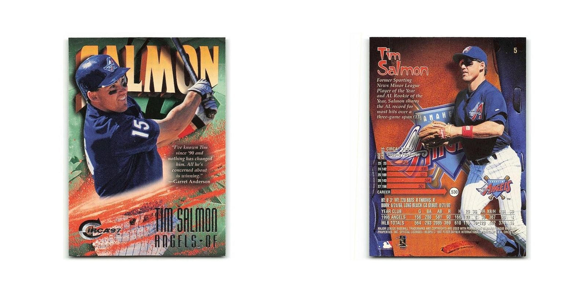 Tim Salmon 1997 Circa #5 Anaheim Angels Baseball Card NM