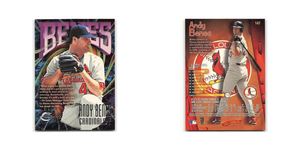 Andy Benes 1997 Circa #147 St. Louis Cardinals Baseball Card NM